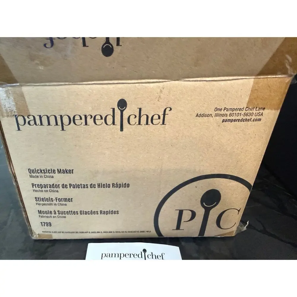 Pampered Chef Quicksicle Maker 1799 Frozen Ice Pop Maker Open Box Complete